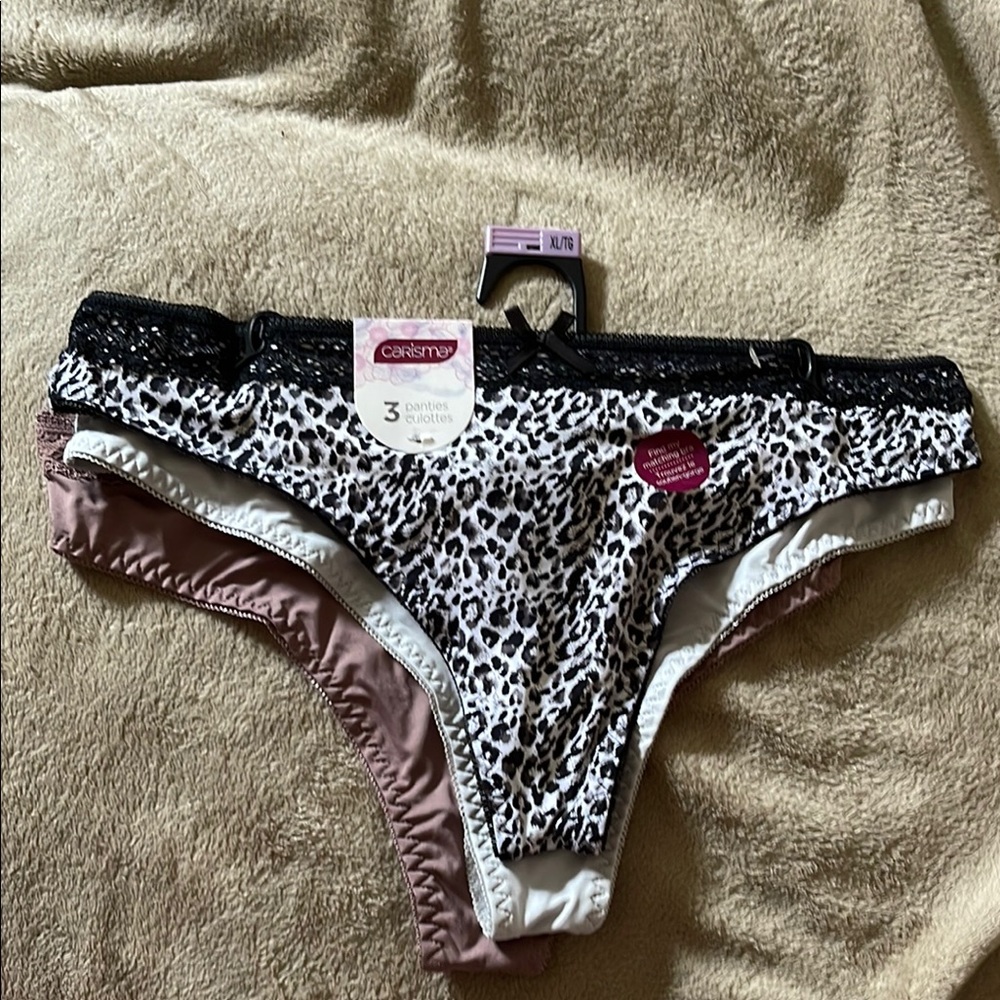 Charisma Black and White Leopard Print Bottoms